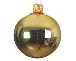 [KAE113005] Box Da 4 Palline Di Natale Oro Ø 10 Cm