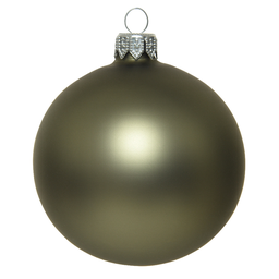[20035511] Pallina Di Natale Verde Muschio Opaco Ø15 Cm  1 Pz