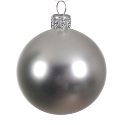 [20035469] Box Da 4 Palline Di Natale Argento Ø10 Cm