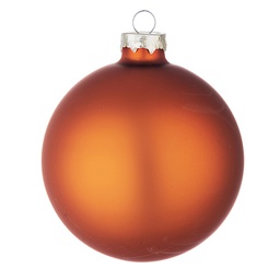 [19627872] Pallina vetro per albero di Natale ocra opaco cm 10