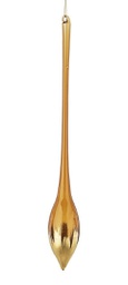 [19972000] Pendaglio in vetro paint marrone- oro goccia