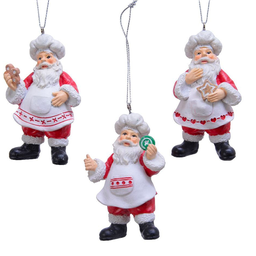 [19974666] Pendaglioendino assortito Babbo Natale rosso 9cm