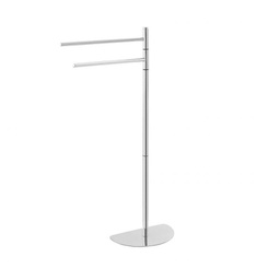[19903532] Piantana Portasciugamani due Bracci in acciaio Cromato 26x16x h81 cm