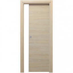 [CAP678157] Porta Scorrevole Microtec Rovere Bianco Cm.210 x 70