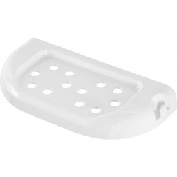 [FER417001] Porta sapone da bagno in plastica bianca - Mod. Gioia