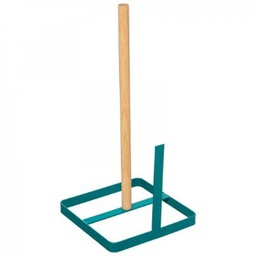 [19921645] Portarotolo verde 30 cm metallo-legno verde petrolio