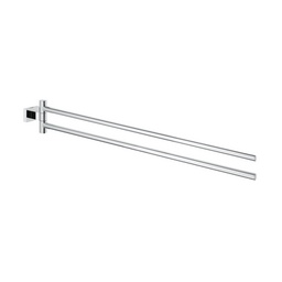 [DFLEX-121-HC40624] Portasalviette doppio cromo - 44 cm