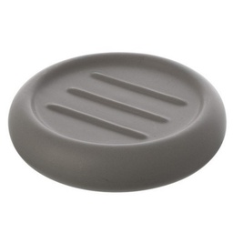 [FER006022] Portasapone in ceramica grigio linea Oslo Feridras