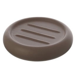 [FER006026] Portasapone in ceramica tortora linea Oslo Feridras