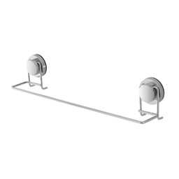 [1921350] Portasciugamani da bagno in acciaio cromato di 45 cm con fissaggio a parete mediante ventosa, appartenente alla linea Dinamik.