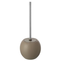 [FER006027] Portascopino in ceramica e acciaio tortora linea Oslo Feridras