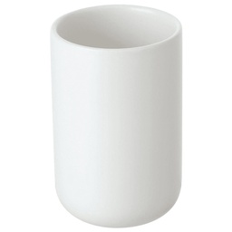 [FER006017] Portaspazzolino in ceramica bianco linea Oslo Feridras