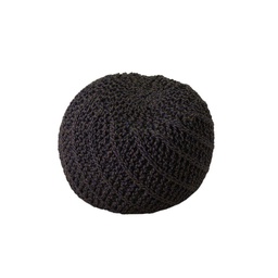 [V2806130000] Pouf tessuto crema blu tondo cmø47h36