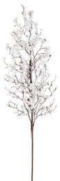 [19972042] Ramo bessy bacche bianco ghiaccio H60cm