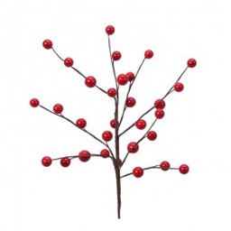 [19625909] Ramo decorativo per cesti con bacche Rosse 26 cm