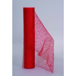 [19626403] Rotolo per decori rete  rosso  cm 30 x 5 metri