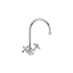 [EFFEZ84140] Rubinetto miscelatore paini per lavello cucina finitura cromo h.30,7x18,5 cm EFFEZ