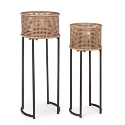 [B0746629] Set  2 porta piante Elton stile luxury
