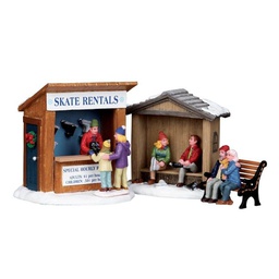 [19624197] Set 3 pezzi casetta  pattini con personaggi