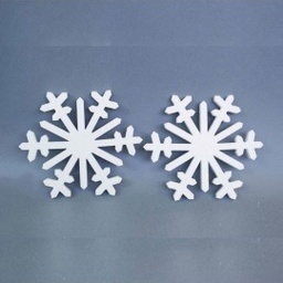 [1932413] Set fiocchi di neve in polistirolo natalizi 30x1,5 cm 2 pezzi