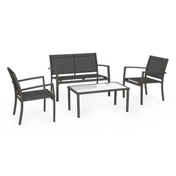 [B0662553] Set salotto antracite in metallo