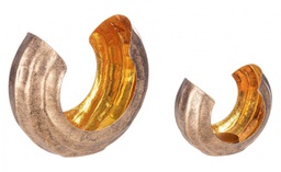 [B0186271] Set2 P.Tealight Harsha Bronzo-Oro