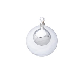 [19627807] Sfera pallina di natale in vetro per albero dual cm 10
