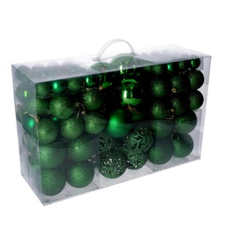 [V6162300000] Sfera plastica confezione 100 pezzi verde cmø4,6,8