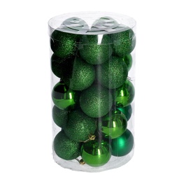 [V6162380000] Sfera plastica confezione tubo 25 pezziverde cmø6