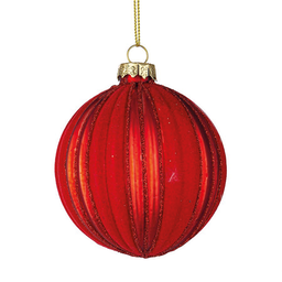 [20036630] Sfera vetro Clio rosso Ø10 cm