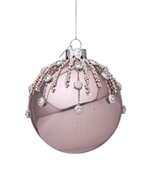 [1997412] Sfera vetro Iris rosa 8 cm