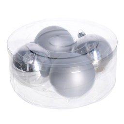 [V6178630000] Sfera vetro cmø10 confezione da 4pz argento