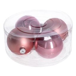 [V6178680000] Sfera vetro cmø10 confezione da 4pz rosa