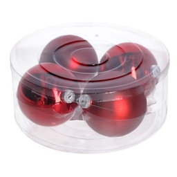[V6178620000] Sfera vetro cmø10 confezione da 4pz rosso