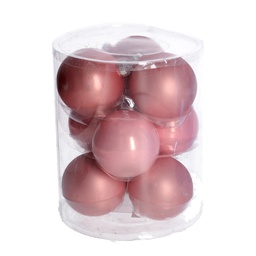 [V6178540000] Sfera vetro cmø8 confezione da 9pz rosa