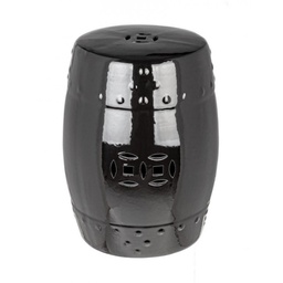 [1928580] Sgabello Sfinge Nero in ceramica