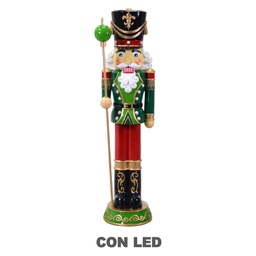 [V6149250000] Soldatino resina con led nero cm47x44h156