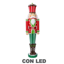 [V6149230000] Soldatino resina con led rosso cm18x13h69