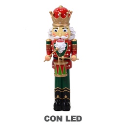 [V6149240000] Soldatino resina con led rosso cm34x32h96