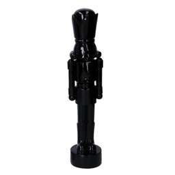 [V6159470000] Soldatino resina laccato nero lucido cm8,5x8h38