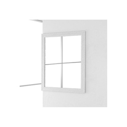[19903558] Specchio con Cornice Mosaico in ABS Argento 50x60 cm della Linea Mosaico