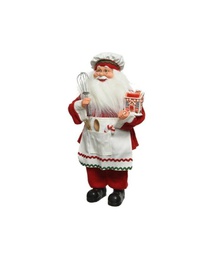 [19974652] Statuetta Babbo Natale Cuoco H45