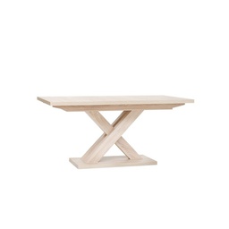 [EFFEZ85696] Tavolo allungabile gambe a incrociate colore rovere sonoma 160-200x90xh76 cm EFFEZ