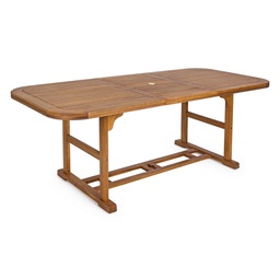 [B0805132] Tavolo rettangolare allungabile in legno stile classico cm 150-200x90