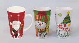 [20038065] Tazza Ceramica Cm.9X15H Decori Natalizi decorazione di Natale