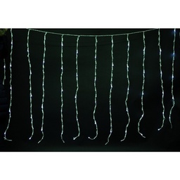 [19626458] Tenda 144 LED Multicolor effetto pioggia 300x 90 cm