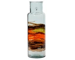 [20102601] Vaso in vetro riciclato H 45 x 15 cm