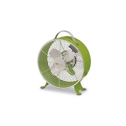 [8052789596276] Ventilatore vintage in metallo da appoggio Verde diametro 20 cm 20W