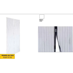 [1994201] Zanzariera magnetica con magneti per porta colore bianco cm 120x240h