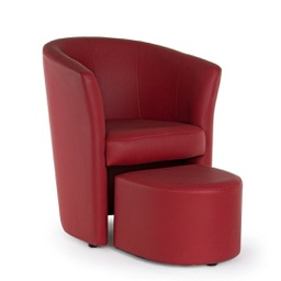 [B0743341] poltrona c-pouf rita rosso